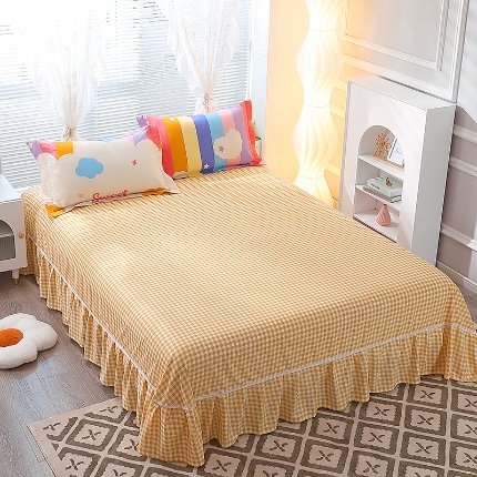 91家纺网 家纺一手货源 找家纺 （总）牧笛缘家纺 2025新款全棉12868单床裙