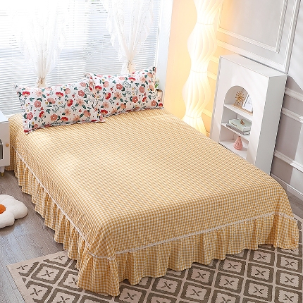 91家纺网 家纺一手货源 找家纺 （总）牧笛缘家纺 2025新款全棉12868单床裙