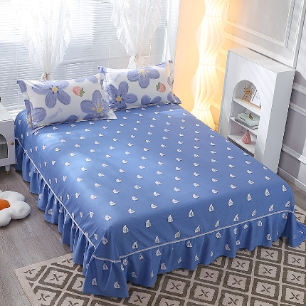 91家纺网 家纺一手货源 找家纺 （总）牧笛缘家纺 2025新款全棉12868单床裙