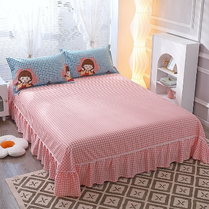 91家纺网 家纺一手货源 找家纺 （总）牧笛缘家纺 2025新款全棉12868单床裙