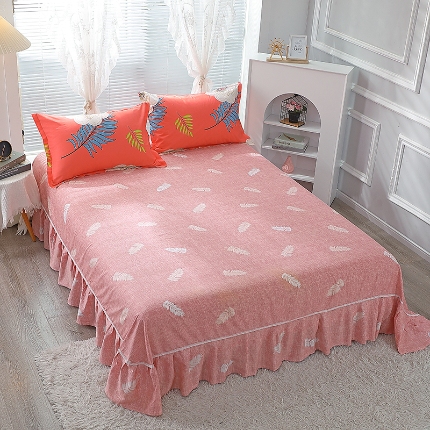 91家纺网 家纺一手货源 找家纺 （总）牧笛缘家纺 2025新款全棉12868单床裙