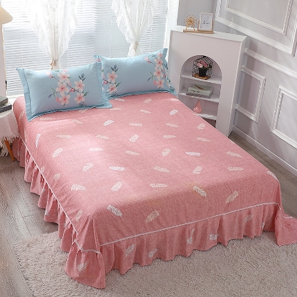 91家纺网 家纺一手货源 找家纺 （总）牧笛缘家纺 2025新款全棉12868单床裙