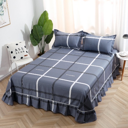 91家纺网 家纺一手货源 找家纺 （总）牧笛缘家纺 2025新款全棉12868单床裙