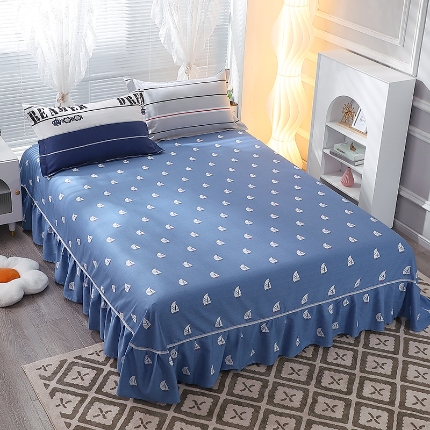 91家纺网 家纺一手货源 找家纺 （总）牧笛缘家纺 2025新款全棉12868单床裙