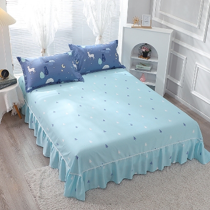 91家纺网 家纺一手货源 找家纺 （总）牧笛缘家纺 2025新款全棉12868单床裙