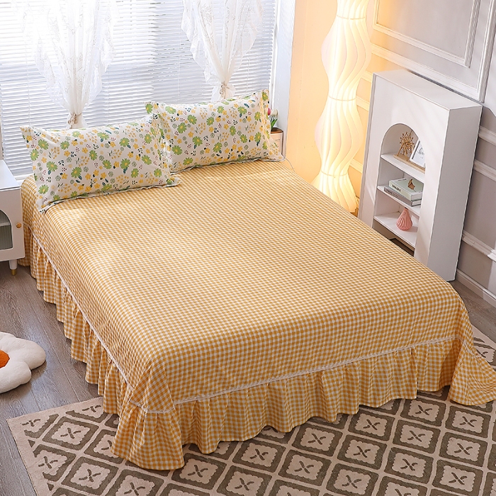 91家纺网 家纺一手货源 找家纺 （总）牧笛缘家纺 2025新款全棉12868单床裙