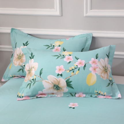 91家纺网 家纺一手货源 找家纺 （总）牧笛缘家纺 2025新款全棉12868单枕套