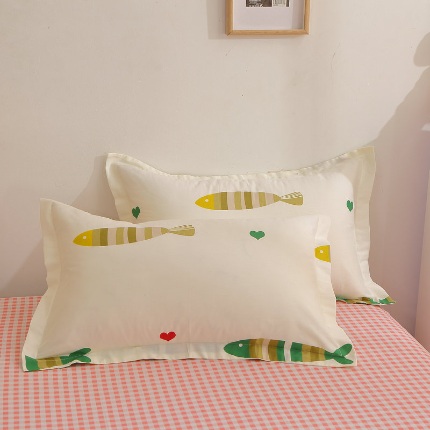 91家纺网 家纺一手货源 找家纺 （总）牧笛缘家纺 2025新款全棉12868单枕套