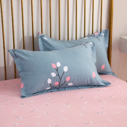 91家纺网 家纺一手货源 找家纺 （总）牧笛缘家纺 2025新款全棉12868单枕套