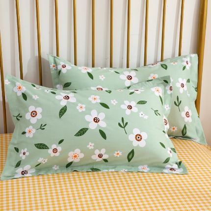 91家纺网 家纺一手货源 找家纺 （总）牧笛缘家纺 2025新款全棉12868单枕套