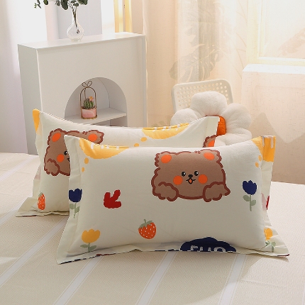 91家纺网 家纺一手货源 找家纺 （总）牧笛缘家纺 2025新款全棉12868单枕套