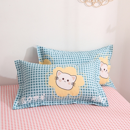 91家纺网 家纺一手货源 找家纺 （总）牧笛缘家纺 2025新款全棉12868单枕套