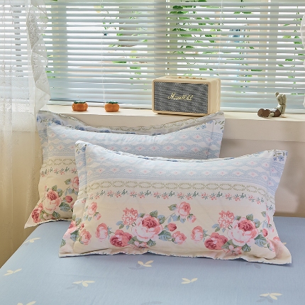 91家纺网 家纺一手货源 找家纺 （总）牧笛缘家纺 2025新款全棉12868单枕套