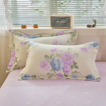 91家纺网 家纺一手货源 找家纺 （总）牧笛缘家纺 2025新款全棉12868单枕套