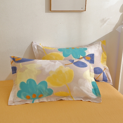 91家纺网 家纺一手货源 找家纺 （总）牧笛缘家纺 2025新款全棉12868单枕套