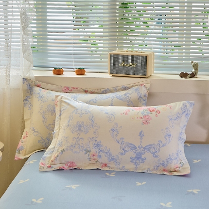 91家纺网 家纺一手货源 找家纺 （总）牧笛缘家纺 2025新款全棉12868单枕套