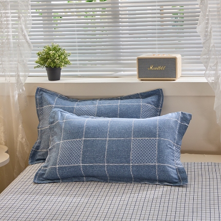 91家纺网 家纺一手货源 找家纺 （总）牧笛缘家纺 2025新款全棉12868单枕套