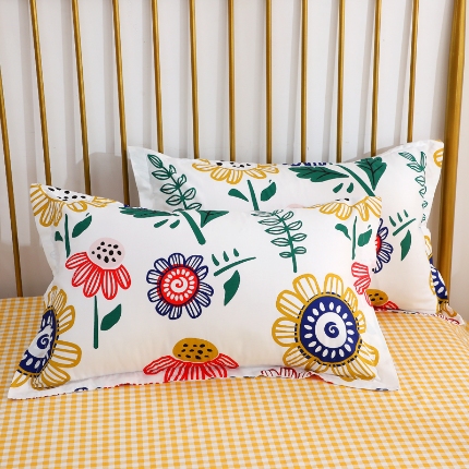 91家纺网 家纺一手货源 找家纺 （总）牧笛缘家纺 2025新款全棉12868单枕套