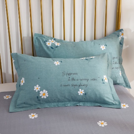 91家纺网 家纺一手货源 找家纺 （总）牧笛缘家纺 2025新款全棉12868单枕套