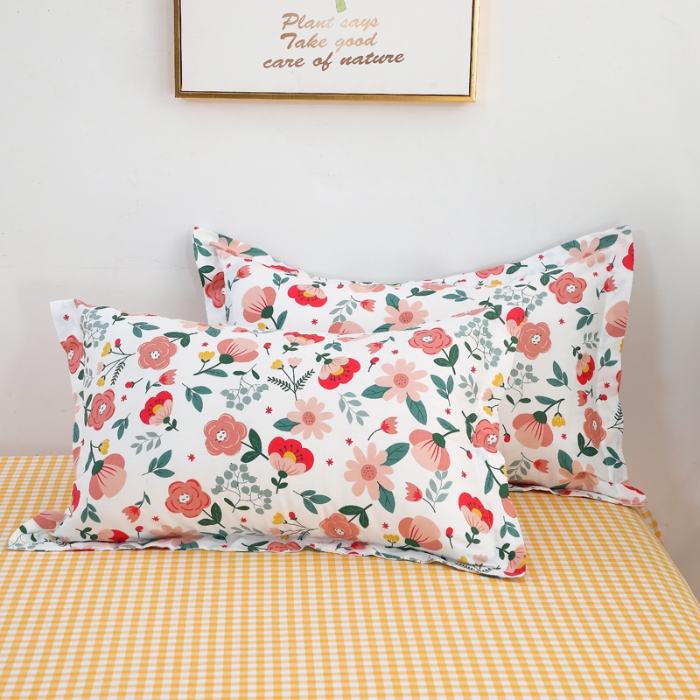 91家纺网 家纺一手货源 找家纺 （总）牧笛缘家纺 2025新款全棉12868单枕套