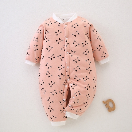 91家纺网 家纺一手货源 找家纺 （总）【惊喜捡漏】婴儿棉服a类秋冬季连体衣夹棉加厚宝宝衣服爬服新生