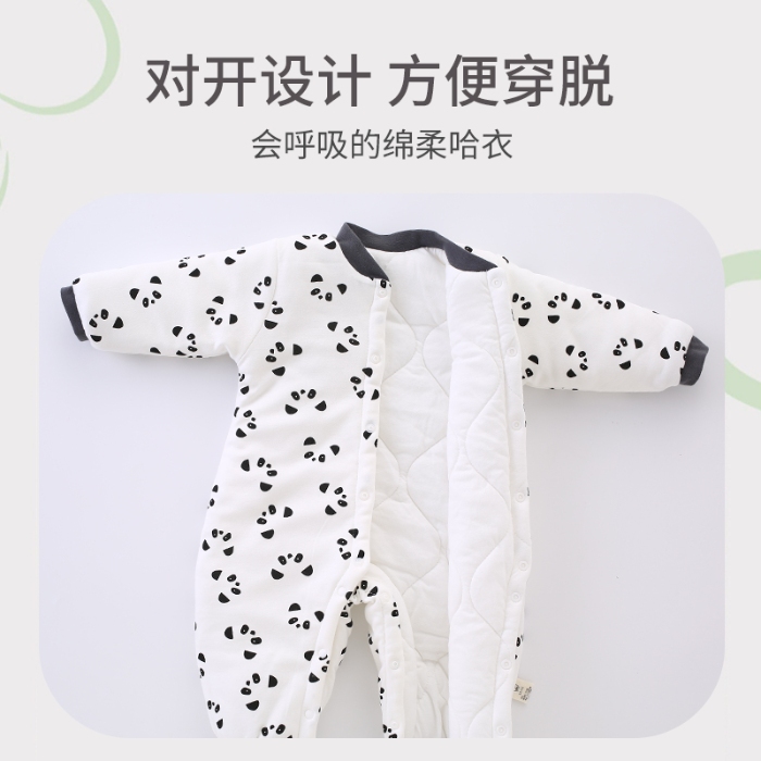 91家纺网 家纺一手货源 找家纺 （总）【惊喜捡漏】婴儿棉服a类秋冬季连体衣夹棉加厚宝宝衣服爬服新生