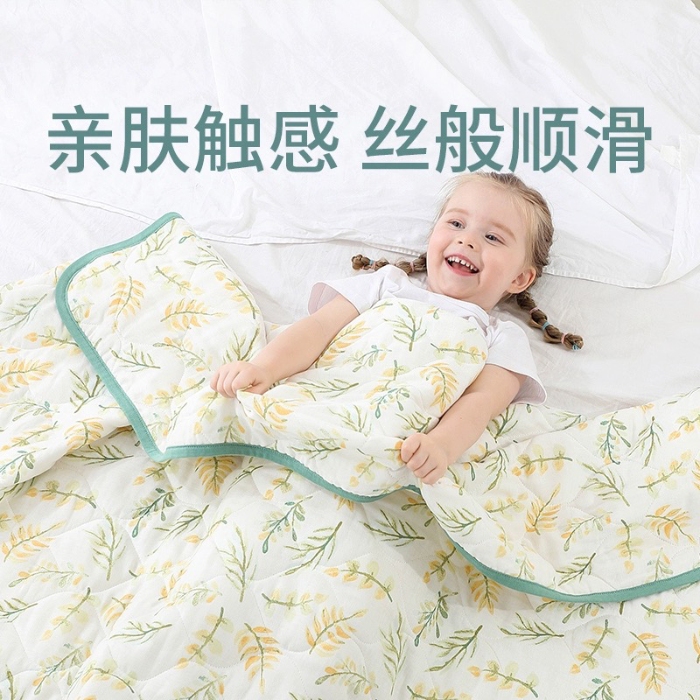 91家纺网 家纺一手货源 找家纺 （总）【惊喜捡漏】恒温竹棉纱布夏被宝宝幼儿园儿童空调被夏季薄被子