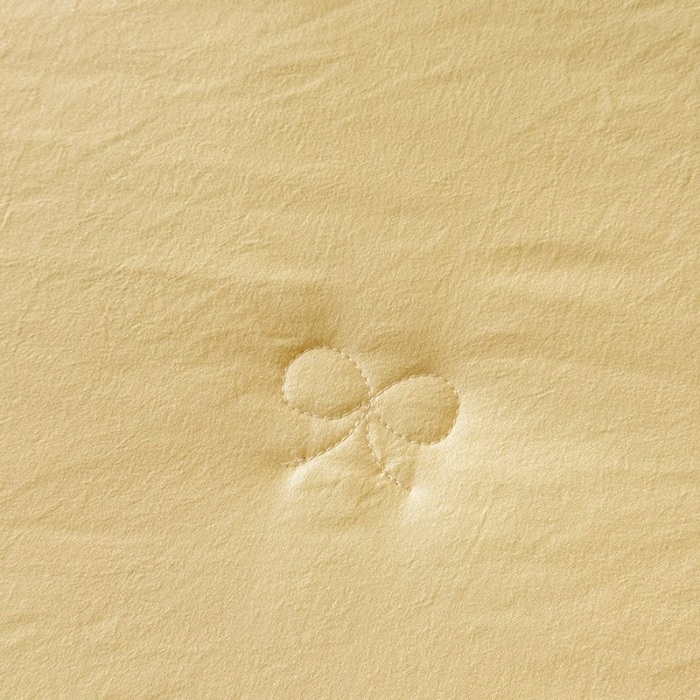 91家纺网 家纺一手货源 找家纺 苏米娜家纺2025春夏新品韩版甜美公主风超柔水洗棉床盖四件套刺绣针织棉双层纱纯棉棉麻全棉少女心夹棉床裙款夏被款床盖 花夕-嫩黄