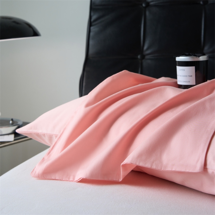 91家纺网 家纺一手货源 找家纺 （总）兰紫橙家纺 2025新款全棉13372纯色枕套