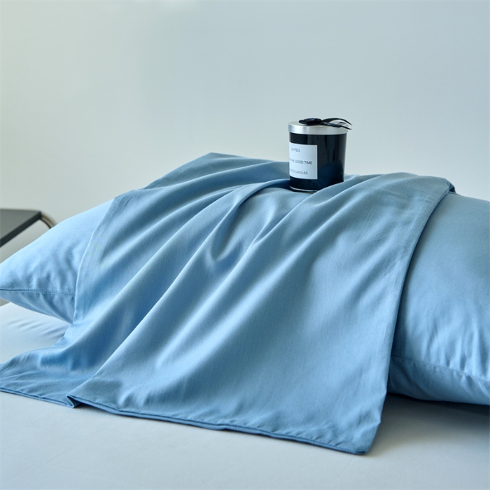 91家纺网 家纺一手货源 找家纺 （总）兰紫橙家纺 2025新款全棉13372纯色枕套