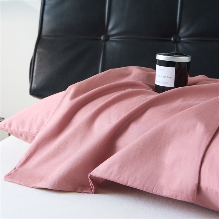 91家纺网 家纺一手货源 找家纺 （总）兰紫橙家纺 2025新款全棉13372纯色枕套