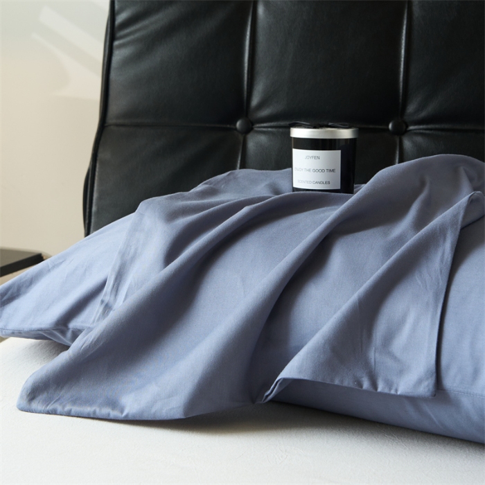 91家纺网 家纺一手货源 找家纺 （总）兰紫橙家纺 2025新款全棉13372纯色枕套