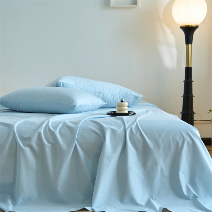 91家纺网 家纺一手货源 找家纺 （总）兰紫橙家纺 2025新款全棉13372纯色单床单