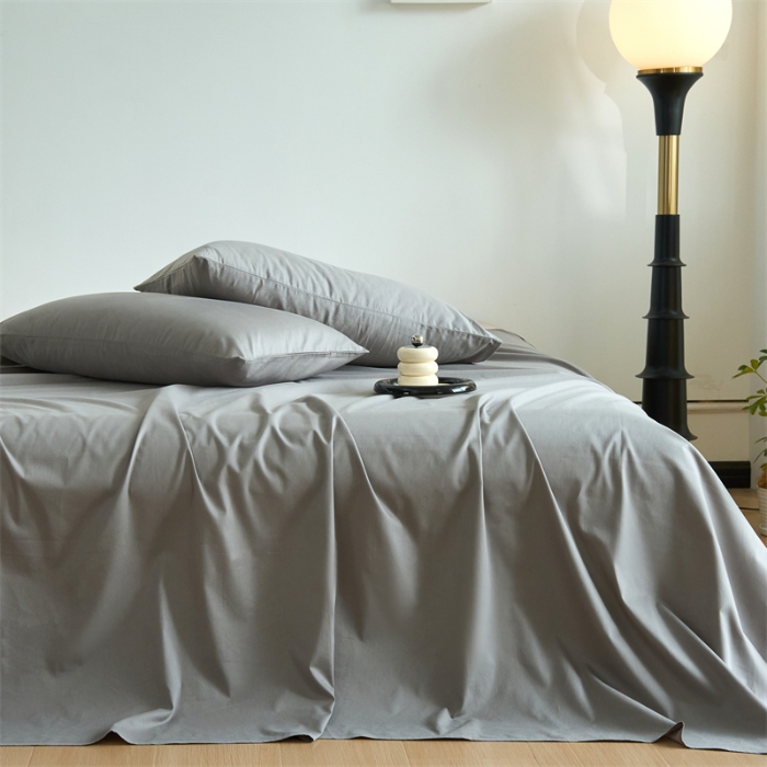 91家纺网 家纺一手货源 找家纺 （总）兰紫橙家纺 2025新款全棉13372纯色单床单