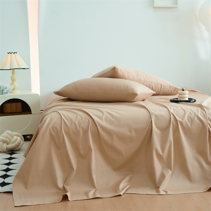 91家纺网 家纺一手货源 找家纺 （总）兰紫橙家纺 2025新款全棉13372纯色单床单