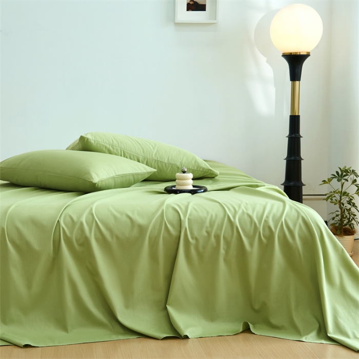 91家纺网 家纺一手货源 找家纺 （总）兰紫橙家纺 2025新款全棉13372纯色单床单