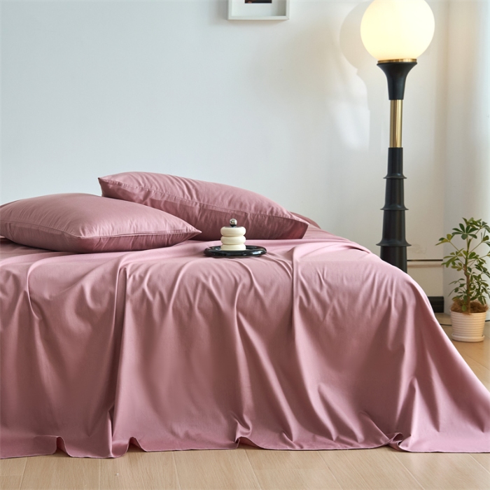 91家纺网 家纺一手货源 找家纺 （总）兰紫橙家纺 2025新款全棉13372纯色单床单