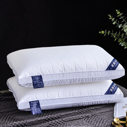 兴丝露枕芯 全棉绗绣枕 枕头 羽丝绒枕头 成人枕芯