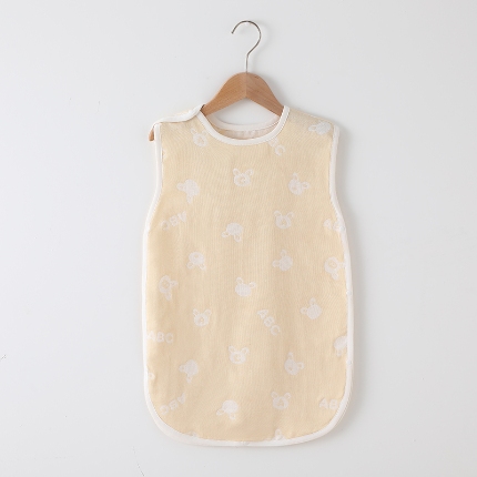 91家纺网 家纺一手货源 找家纺 （总）a类纯棉提花三层纱布宝宝背心睡袋透气婴幼儿春夏薄款儿童防踢被