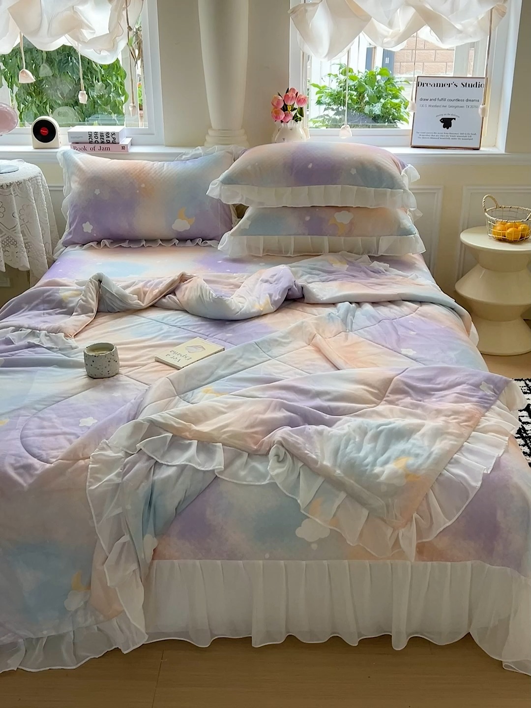 91家纺网 家纺一手货源 找家纺 （总）创爱家纺 2025新款豆豆软席夏被四件套