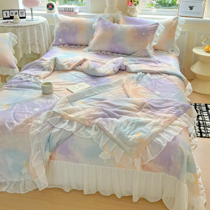 91家纺网 家纺一手货源 找家纺 （总）创爱家纺 2025新款豆豆软席夏被四件套