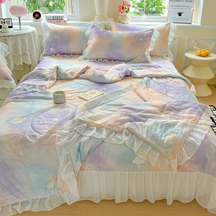 91家纺网 家纺一手货源 找家纺 （总）创爱家纺 2025新款豆豆软席夏被四件套