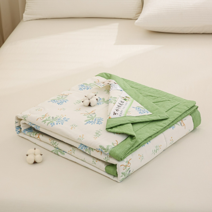 91家纺网 家纺一手货源 找家纺 （总）锦鹭被业 2025新款里外全棉印花棉花夏被纯棉夏凉被空调被棉花被