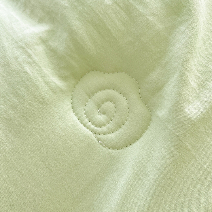 91家纺网 家纺一手货源 找家纺 2025韩版少女心法式公主风水洗棉蕾丝花边夏被床盖款四件套泡泡棉小竺棉凉蝴蝶结夏被床盖款四件套 蜜可儿-薄荷绿