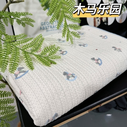 91家纺网 家纺一手货源 找家纺 （总）A类双面全棉床盖 200*220±5CM可机洗双面纯棉绗缝夹棉床单防滑垫