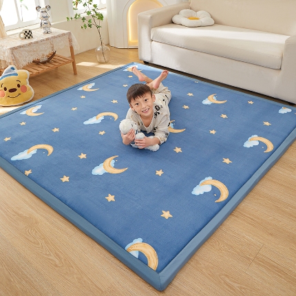 91家纺网 家纺一手货源 找家纺 （总）玉清坊卡通牛奶绒榻榻米床垫地垫多功能垫子可定制任意尺寸