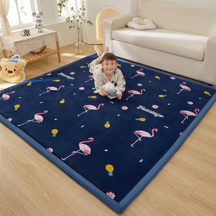 91家纺网 家纺一手货源 找家纺 （总）玉清坊卡通牛奶绒榻榻米床垫地垫多功能垫子可定制任意尺寸