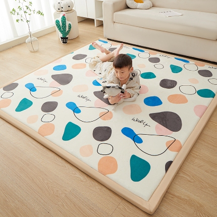 91家纺网 家纺一手货源 找家纺 （总）玉清坊卡通牛奶绒榻榻米床垫地垫多功能垫子可定制任意尺寸