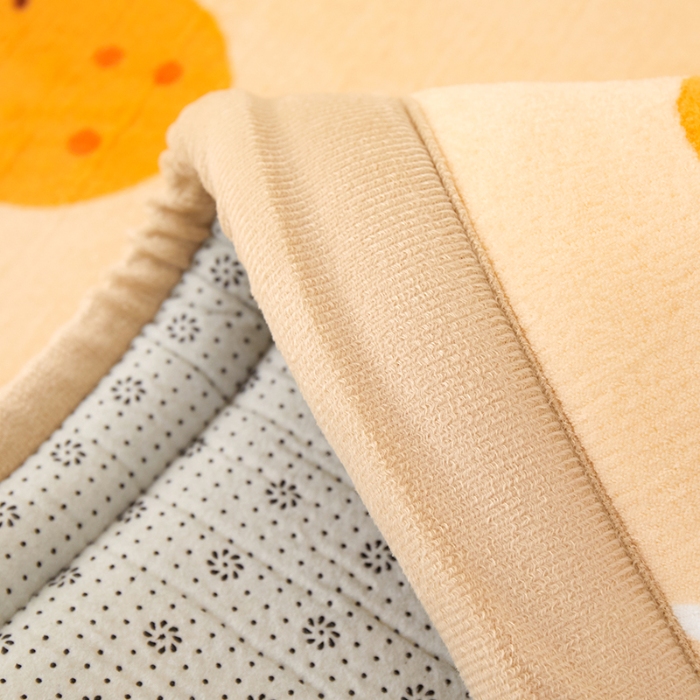 91家纺网 家纺一手货源 找家纺 玉清坊卡通牛奶绒榻榻米床垫地垫多功能垫子可定制任意尺寸 小橘子