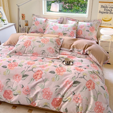 91家纺网 家纺一手货源 找家纺 （总）品乐家纺 2024新款全棉生态棉印花磨毛被套单品